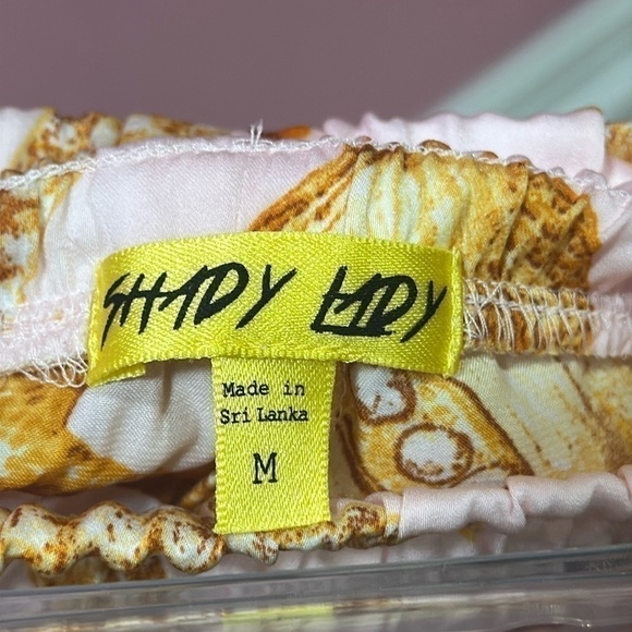 SHADY LADY Women’s Pink Sea Shells 2pc Pajamas Set Size M NWT - Picture 3 of 6